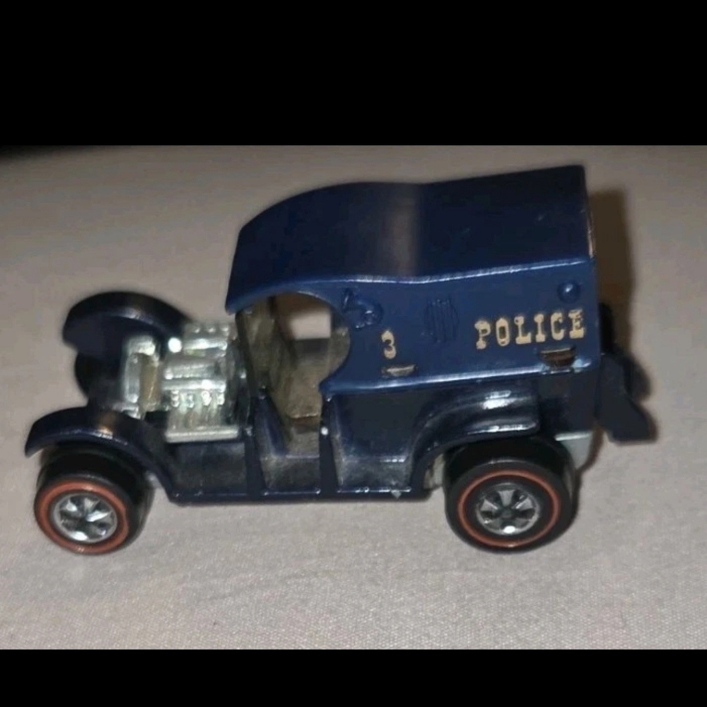 Paddy Wagon Dark Blue 1969 Hot Wheels Mattel Redlines Vintage RL NICE!